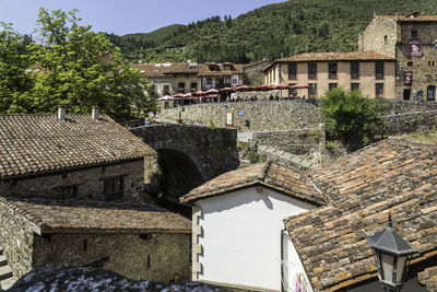 Houses in a town