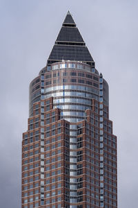 Low angle view of modern building against sky