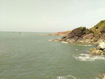 Scenic view of cloudy sky over sea