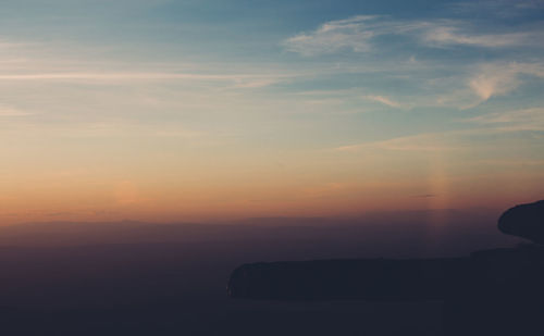 Scenic view of sky during sunset