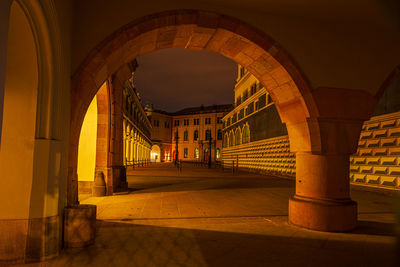 People walking in tunnel