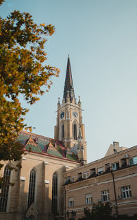 Low angle view of building against sky