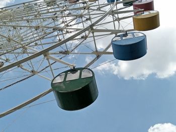 Low angle view of street light against sky