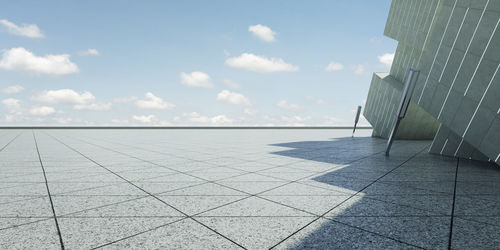 Scenic view of building against sky