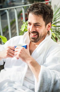 Portrait of a man smiling