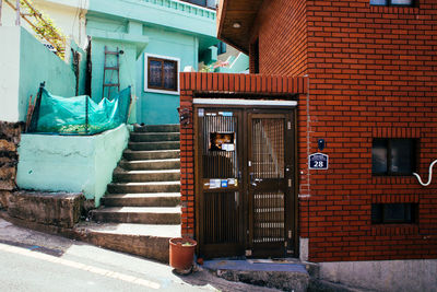 Entrance of building