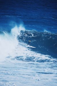 Man surfing in sea