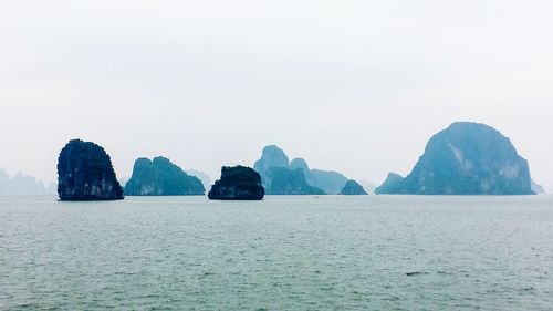 Panoramic view of sea against sky