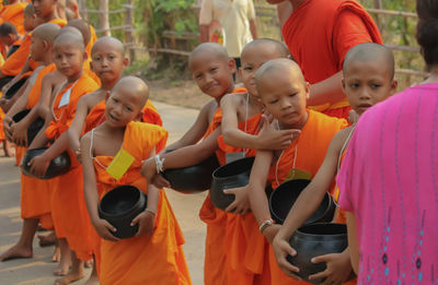 Children in traditional clothing