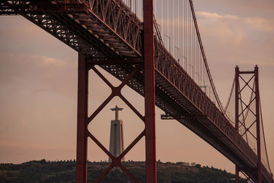 Low angle view of bridge against sky