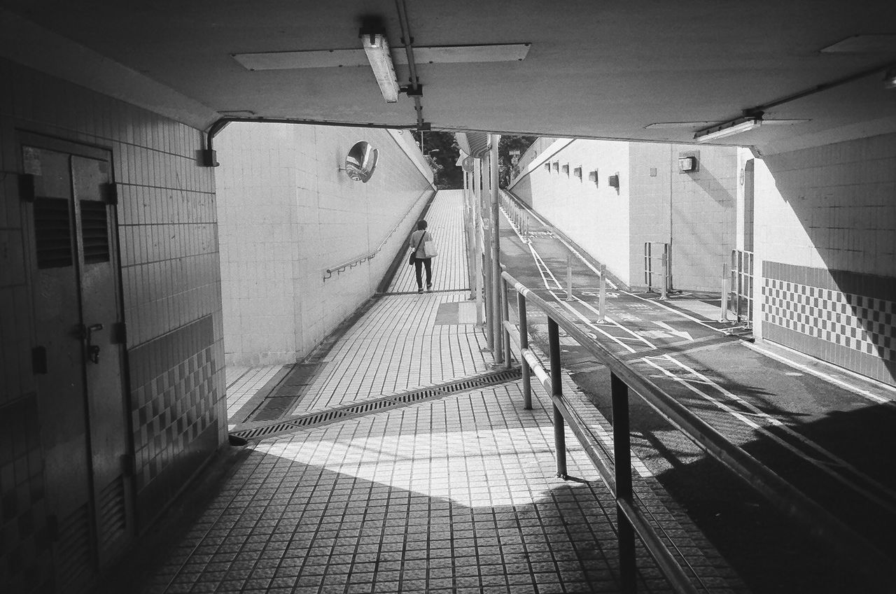 HIGH ANGLE VIEW OF STEPS AND SUBWAY STATION