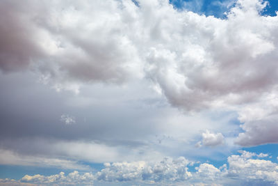 Low angle view of clouds in sky