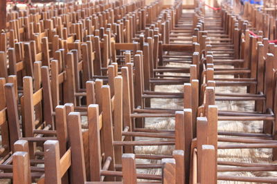 Full frame shot of wooden table