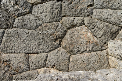 Full frame shot of stone wall