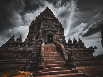 Exterior of temple against sky