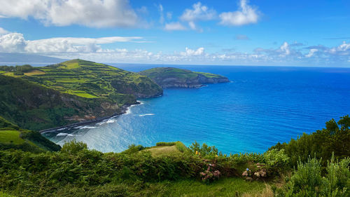 Scenic view of sea against sky