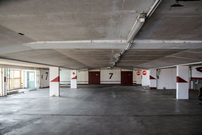 Empty corridor of building