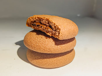 Close-up of bread on table