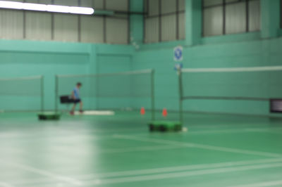 Man playing soccer on field