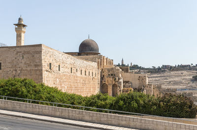 Historic building against clear sky