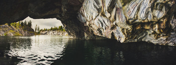 Scenic view of cave