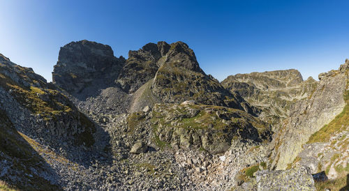 Rock formations against sky