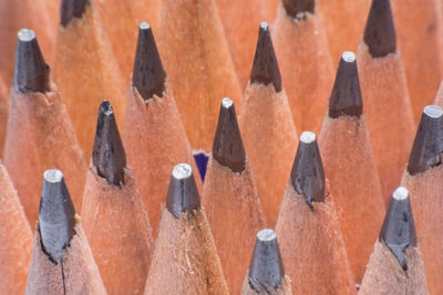 Close-up of colored pencils