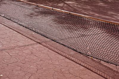 Abandoned tennis court, old tennis court in bilbao city spain