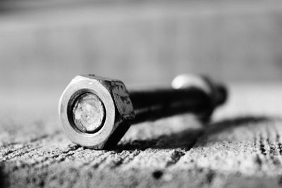 Close-up of metal structure