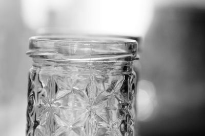 Close-up of glass on table