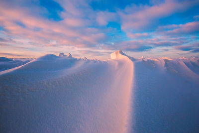 Scenic view of desert against sky