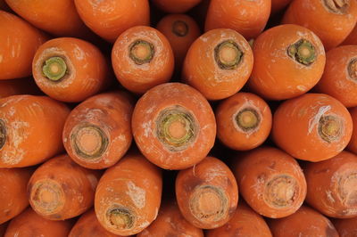 Full frame shot of carrots 