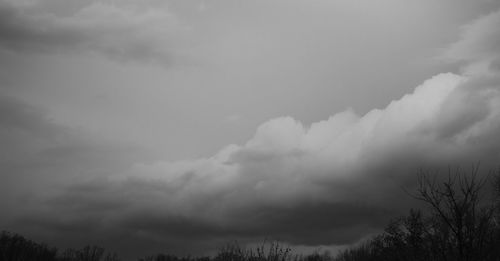 Low angle view of storm clouds in sky
