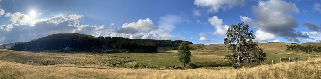 Panoramic view of landscape against sky