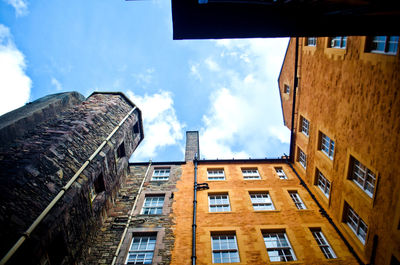 Low angle view of buildings against sky