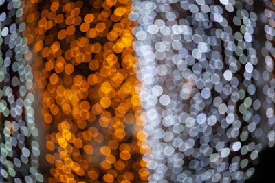 Defocused image of illuminated lights