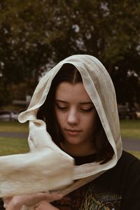 Portrait of a beautiful young woman