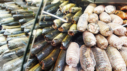 Full frame shot of food for sale at market stall