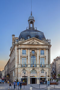 Buildings on place de la bourse is one of the city's most recognisable sights, bordeaux, france