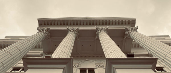 Low angle view of building against sky