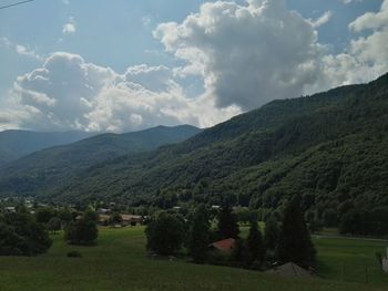 Scenic view of landscape against sky