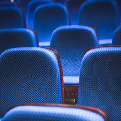 Full frame shot of empty chairs