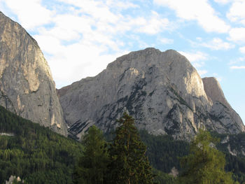 Scenic view of rocky mountains