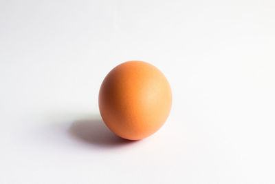 Close-up of apple against white background