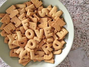 Close-up of food on table