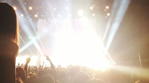 Crowd at music concert