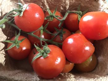 Close-up of cherry tomatoes on table