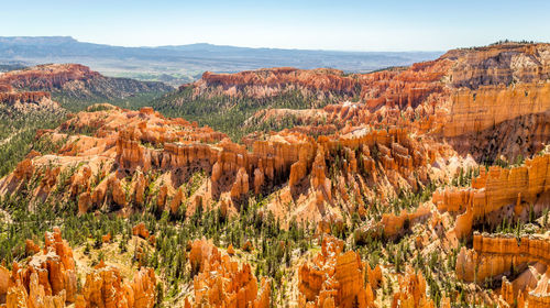 View of rock formations