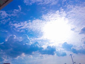 Low angle view of clouds in sky
