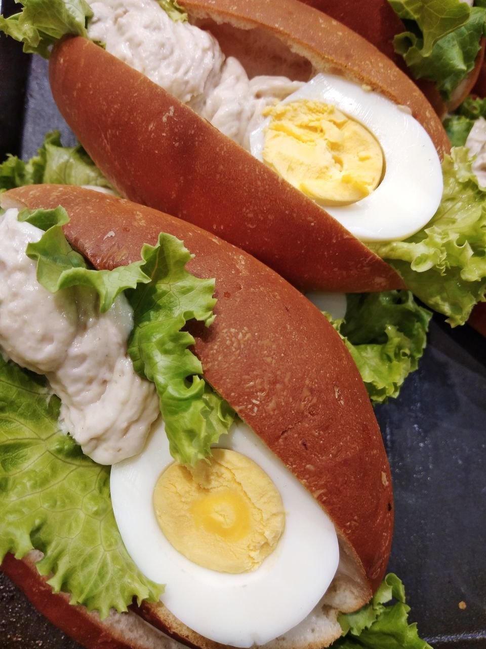 CLOSE-UP OF BREAKFAST SERVED IN PLATE WITH SAUCE